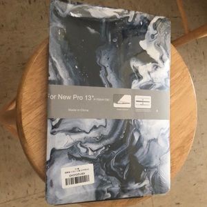 Outer laptop case- blue marble design